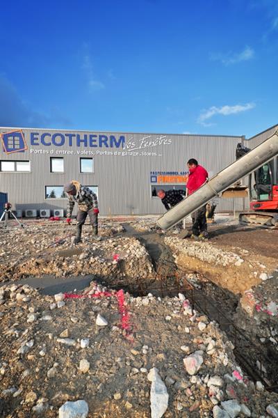 Suivi de chantier ECOTHERM (du 2 octobre 2017 au 15 janvier 2018)